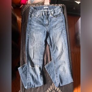 Good American Distressed Skinny Jeans